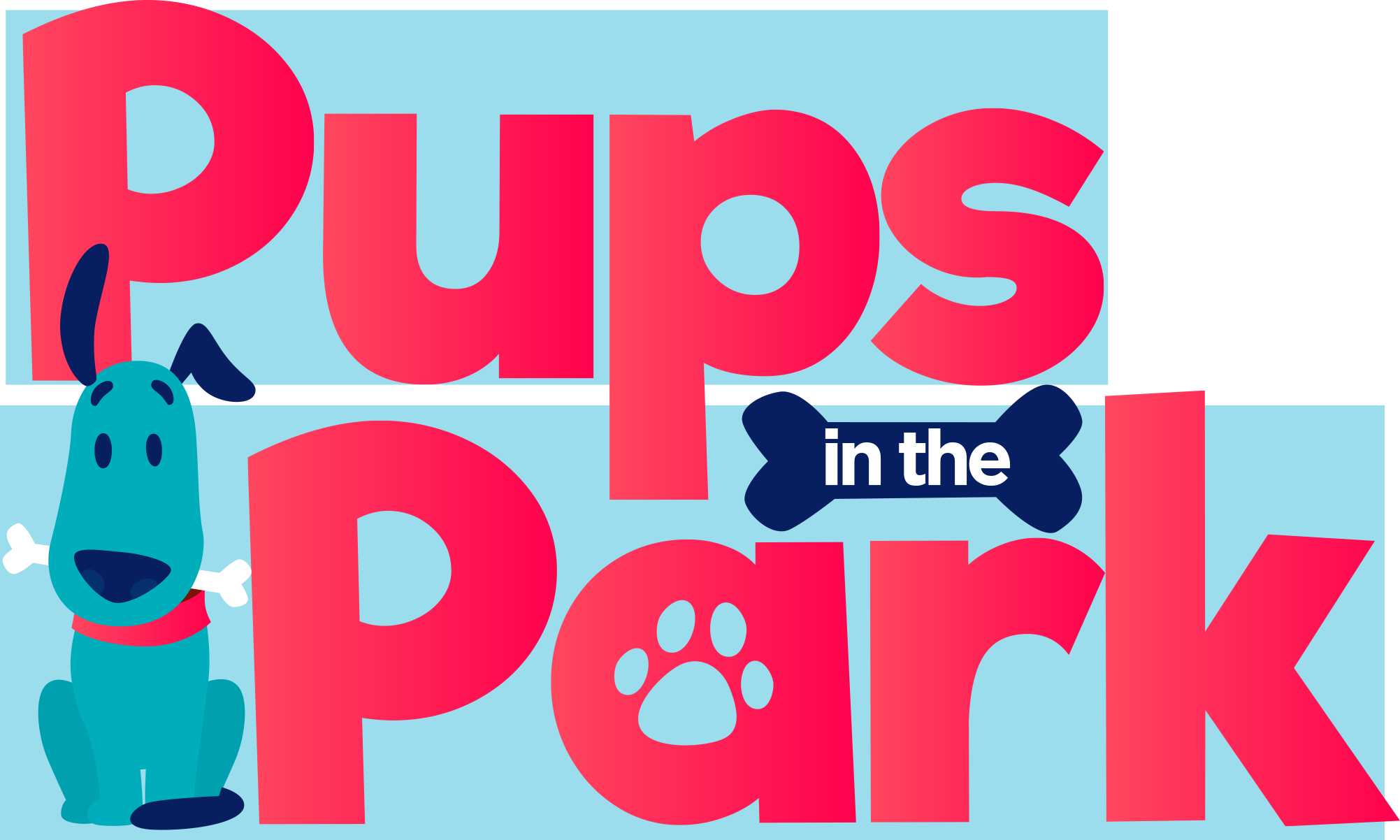 Pups in the Park logo transparent